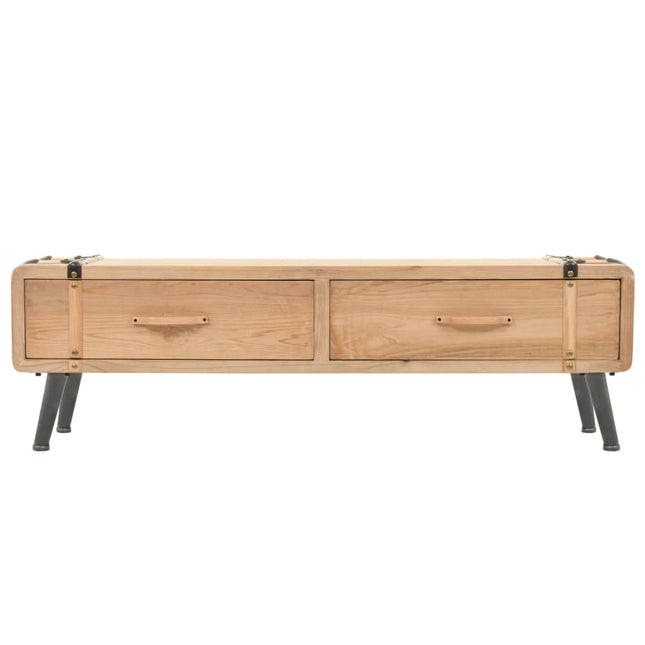 Meuble Tv Bois De Sapin Massif 120X33X35 Cm