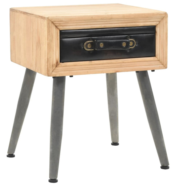 Table De Chevet Bois De Sapin Massif 43 X 38 X 50 Cm