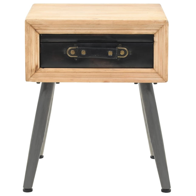 Table De Chevet Bois De Sapin Massif 43 X 38 X 50 Cm