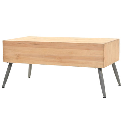 Table Basse Bois Massif De Sapin 115X55X50 Cm