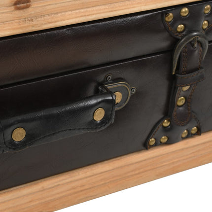Table Basse Bois Massif De Sapin 115X55X50 Cm