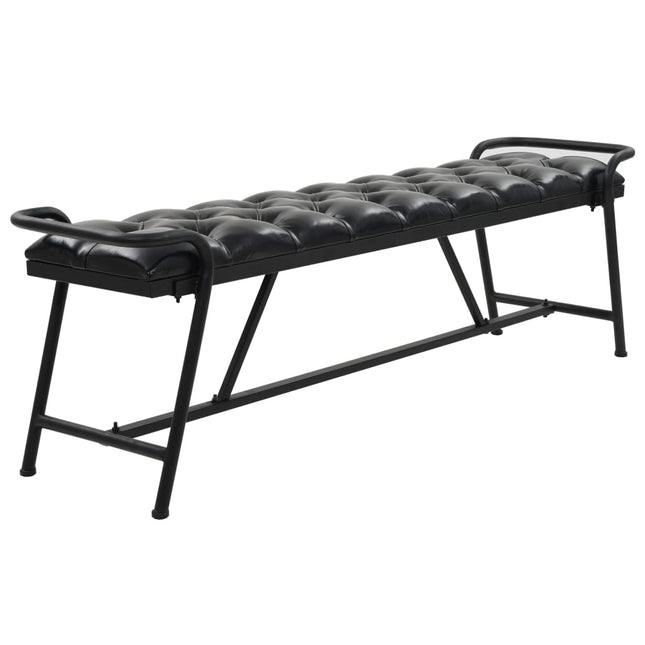 Banc Revêtement En Cuir Artificiel 160 X 40,5 X 50,5 Cm