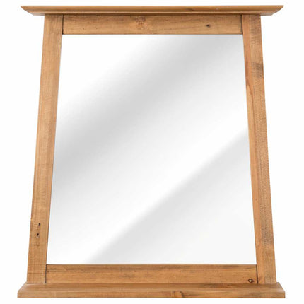 Miroir De Salle De Bain Bois De Pin Massif 70X12X79 Cm