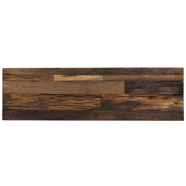 Table Console Bois De Récupération Et Acier 120X35X76 Cm