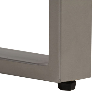 Table Console Bois De Récupération Et Acier 120X35X76 Cm