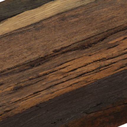 Table Console Bois De Récupération Et Acier 120X35X76 Cm