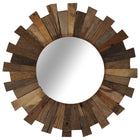 Miroir Mural Bois De Récupération Massif 50 Cm