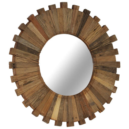 Miroir Mural Bois De Récupération Massif 50 Cm