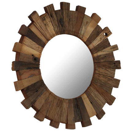 Miroir Mural Bois De Récupération Massif 70 Cm