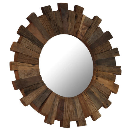 Miroir Mural Bois De Récupération Massif 70 Cm