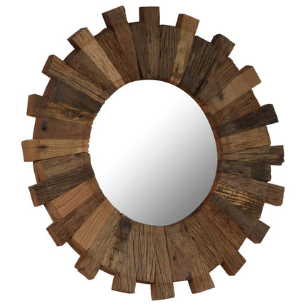 Miroir Mural Bois De Récupération Massif 70 Cm