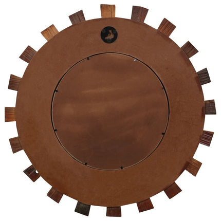 Miroir Mural Bois De Récupération Massif 70 Cm