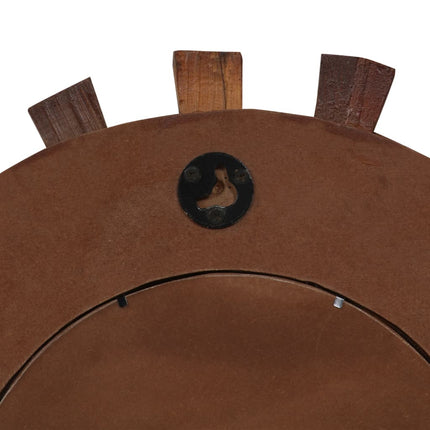 Miroir Mural Bois De Récupération Massif 70 Cm
