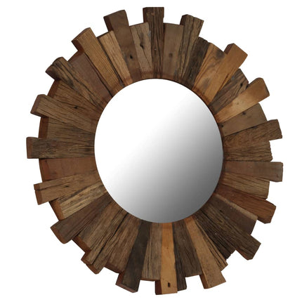 Miroir Mural Bois De Récupération Massif 70 Cm