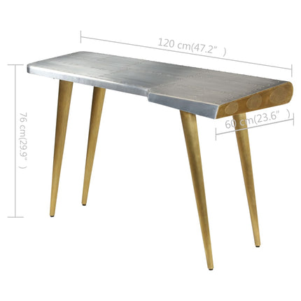 Bureau Aviator Vintage Style Aviateur 120 X 60 X 76 Cm