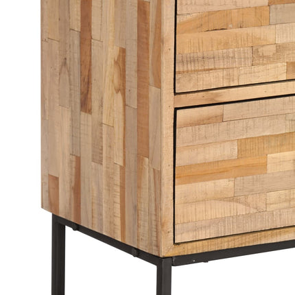 Meuble Tv Bois De Teck Recyclé 90 X 30 X 55 Cm