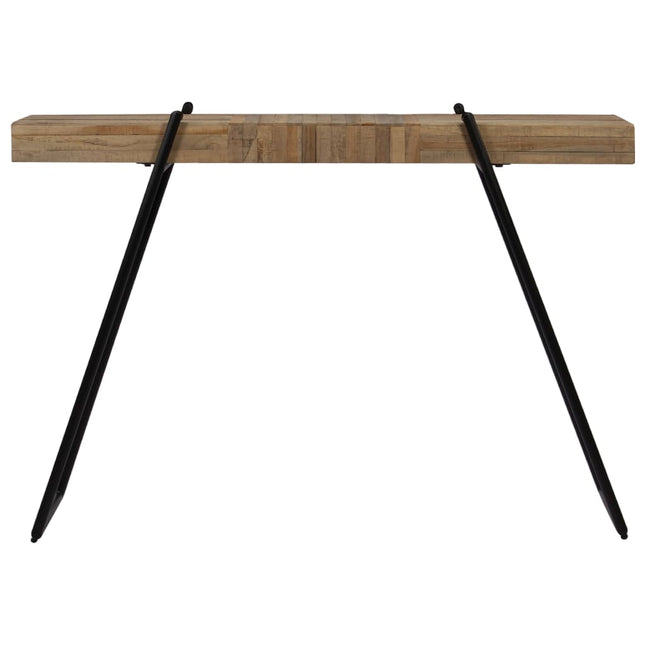 Table Console 120 X 35 X 81 Cm Teck Recyclé
