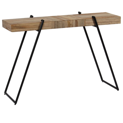 Table Console 120 X 35 X 81 Cm Teck Recyclé