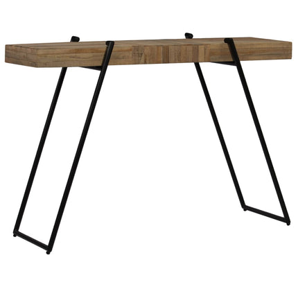 Table Console 120 X 35 X 81 Cm Teck Recyclé
