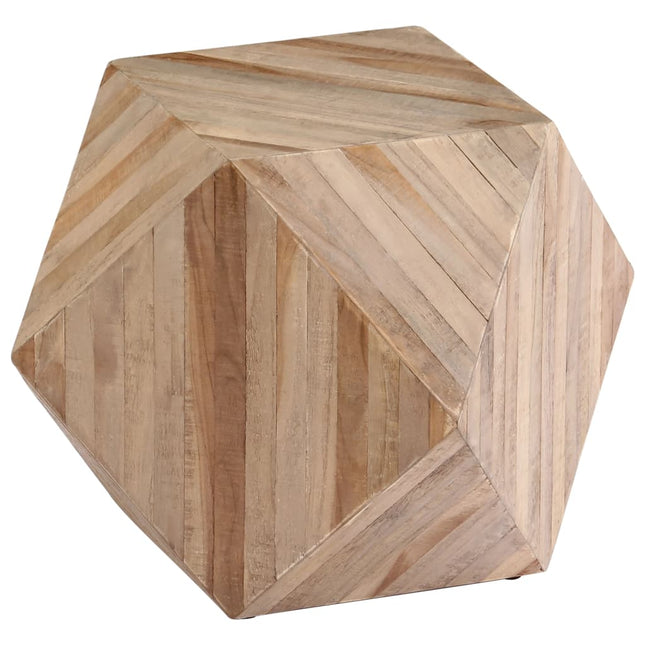Table D'appoint Teck Recyclé 40X40X40 Cm