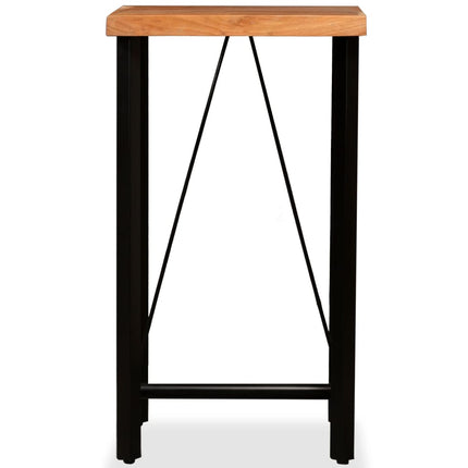 Ensemble De Bar 3 Pcs Bois D'acacia Massif Et De Récupération