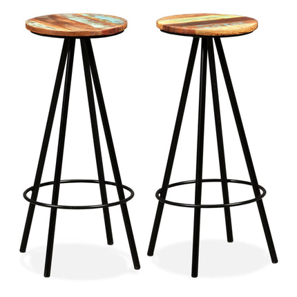 Ensemble De Bar 3 Pcs Bois D'acacia Massif Et De Récupération