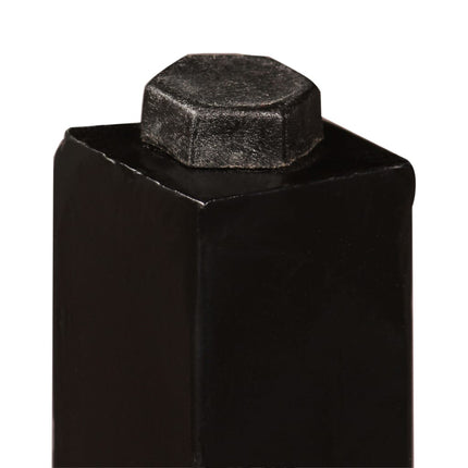 Ensemble De Bar 3 Pcs Bois Massif Recyclé Et Cuir Véritable