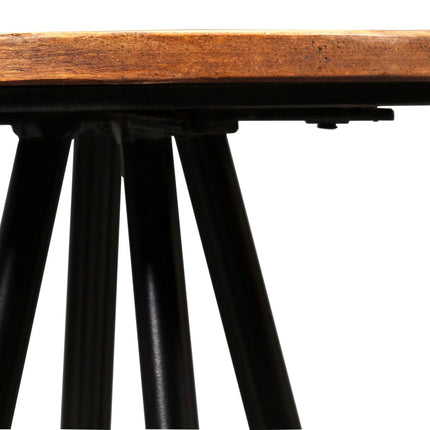 Ensemble De Bar 3 Pcs Bois De Récupération Massif