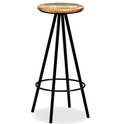 Ensemble De Bar 3 Pcs Bois De Récupération Massif