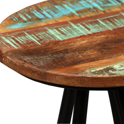 Ensemble De Bar 3 Pcs Bois De Récupération Massif