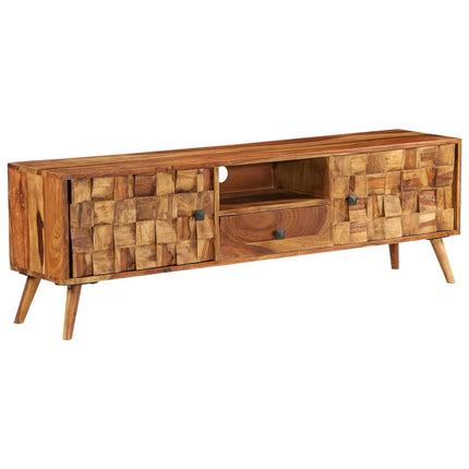 Meuble Tv Bois Avec Finition Miel 140X30X40 Cm