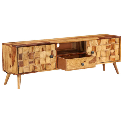 Meuble Tv Bois Avec Finition Miel 140X30X40 Cm
