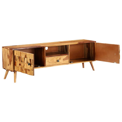 Meuble Tv Bois Avec Finition Miel 140X30X40 Cm