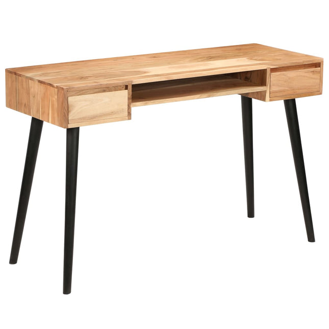 Table À Écrire Bois D'acacia Massif 118 X 45 X 76 Cm