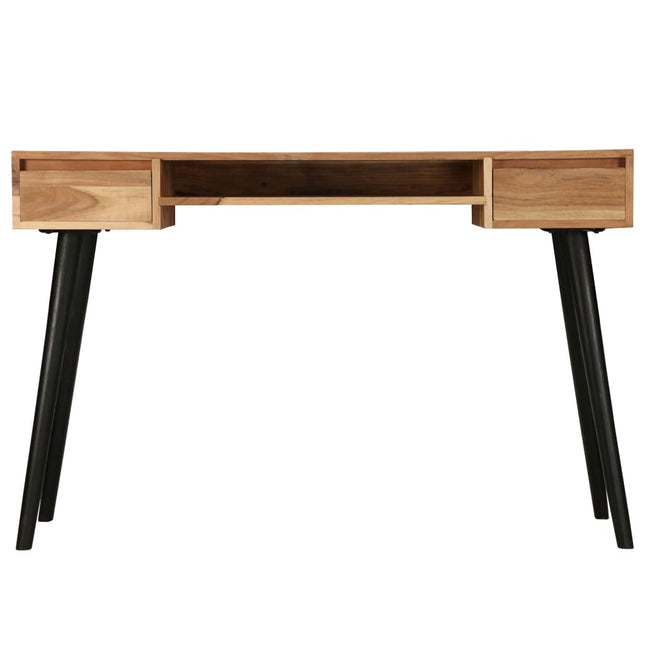 Table À Écrire Bois D'acacia Massif 118 X 45 X 76 Cm