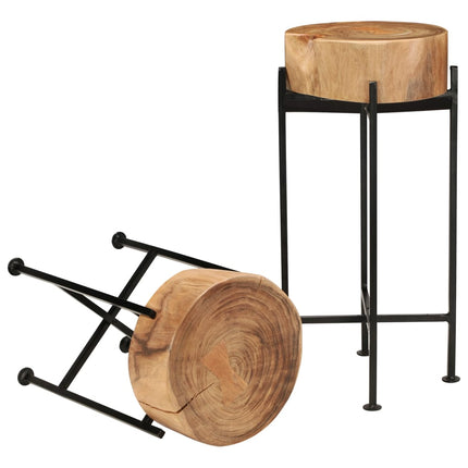 Ensemble De Tables D'appoint 2 Pcs Bois D'acacia Massif