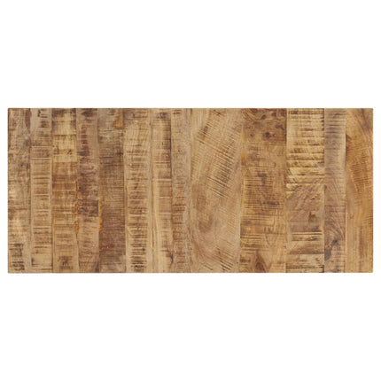Table Basse Avec Roues Bois De Manguier Massif 110X50X37 Cm