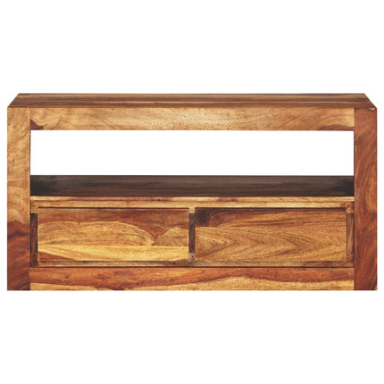 Meuble Tv Bois Massif De Sesham 80X30X40 Cm