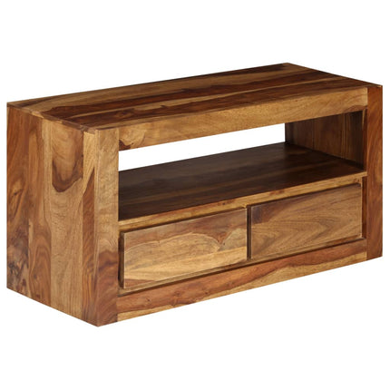 Meuble Tv Bois Massif De Sesham 80X30X40 Cm