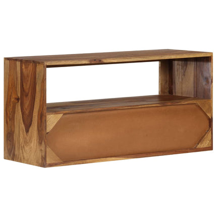 Meuble Tv Bois Massif De Sesham 80X30X40 Cm