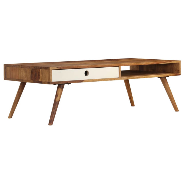 Table Basse 110X50X35 Cm Bois Massif