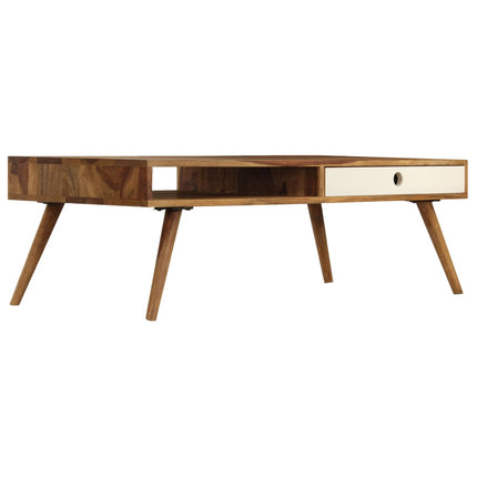 Table Basse 110X50X35 Cm Bois Massif
