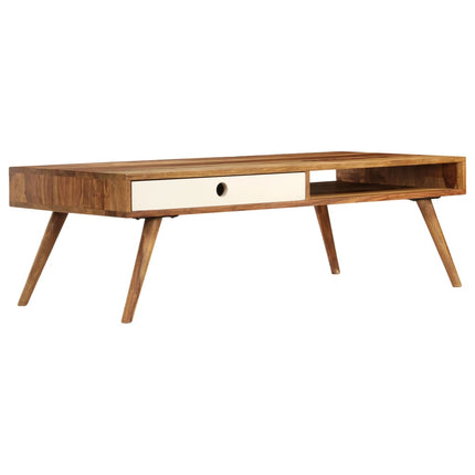 Table Basse 110X50X35 Cm Bois Massif