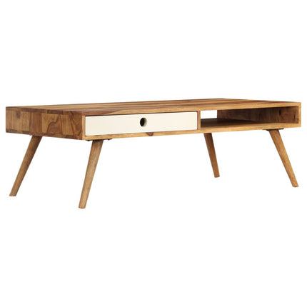 Table Basse 110X50X35 Cm Bois Massif