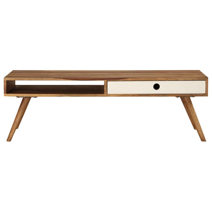 Table Basse 110X50X35 Cm Bois Massif