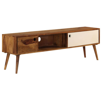 Meuble Tv 140X30X40 Cm Bois Massif