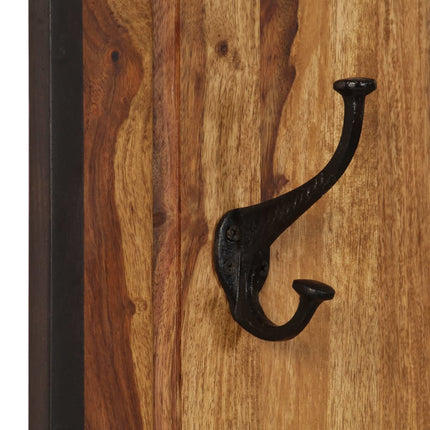Portemanteaux 2 Pcs Bois Solide De Sesham