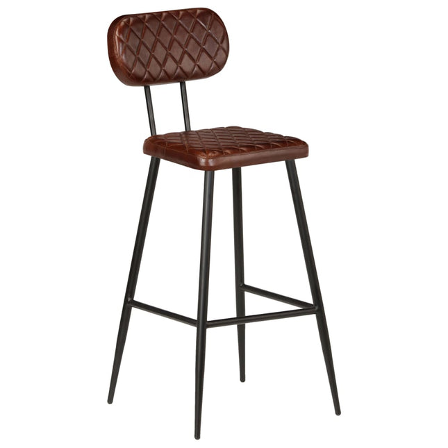 Chaises De Bar Lot De 2 Cuir Véritable