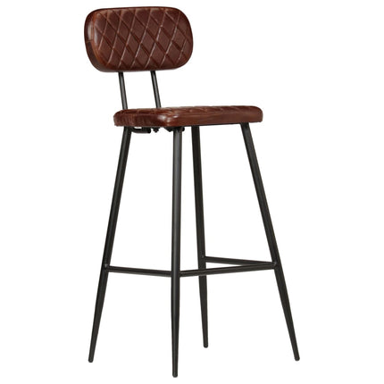 Chaises De Bar Lot De 2 Cuir Véritable