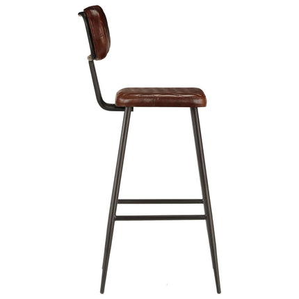 Chaises De Bar Lot De 2 Cuir Véritable
